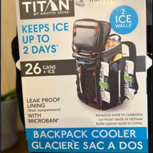 Titan Other The Titan Deep Freeze 26 Can Backpack Cooler Keeps Ice